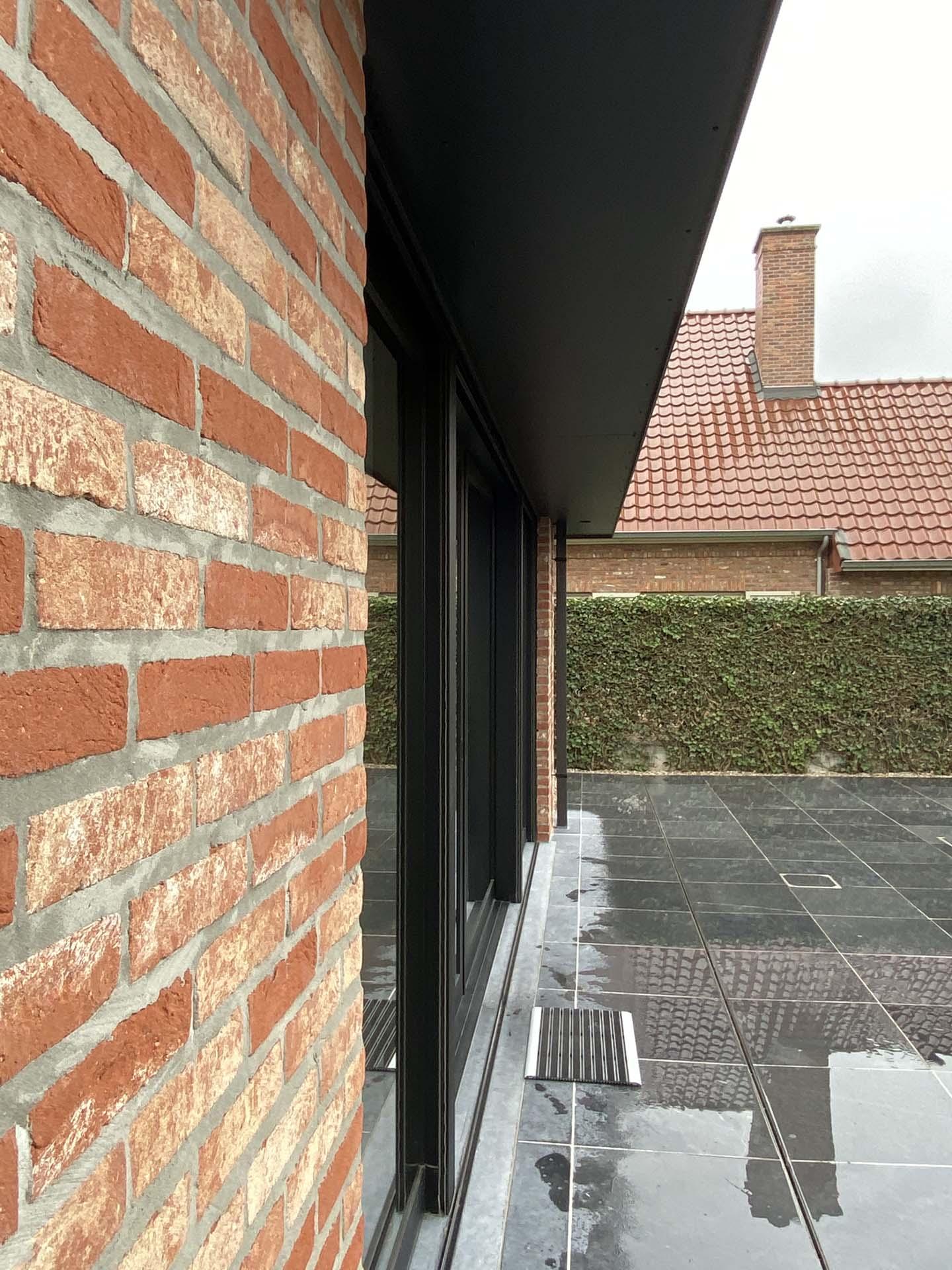 Verbouwing Waregem detail achterraam